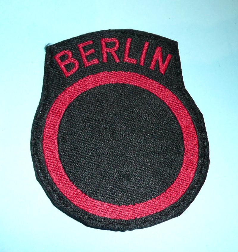 Cold War British Troops in Berlin Woven Cloth Formation Shoulder Sign Flash Designation Patch Arm Badge