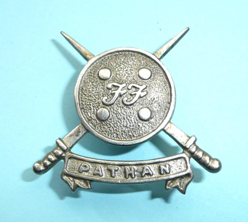 Pakistan Army - Frontier Force Regiment (including the Pathan Regiment) Silver Plated Cap Badge.