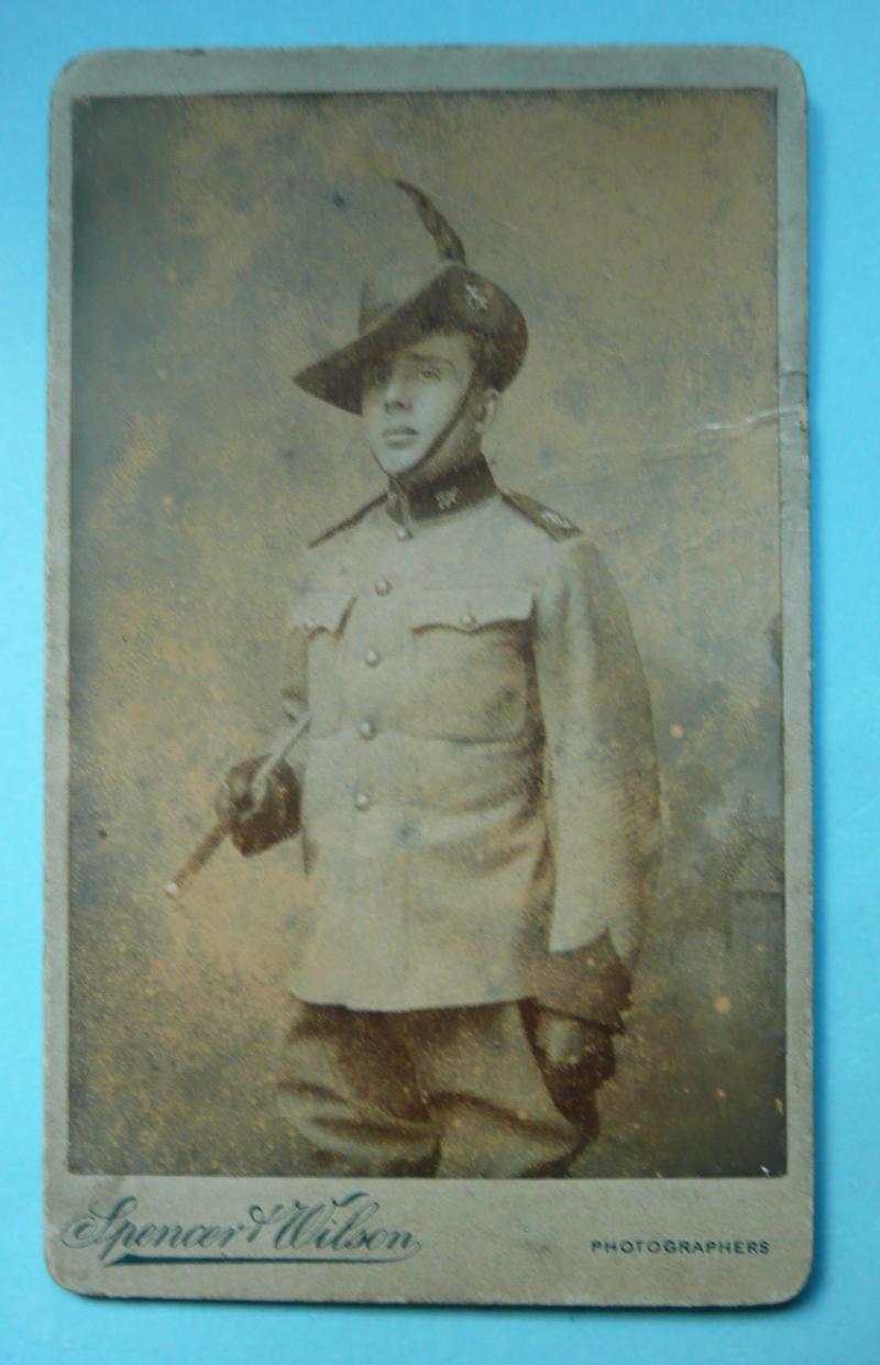 CDV Carte de Visite - City of London Yeomanry (Rough Riders) Original Sepia Portrait Photograph in Uniform