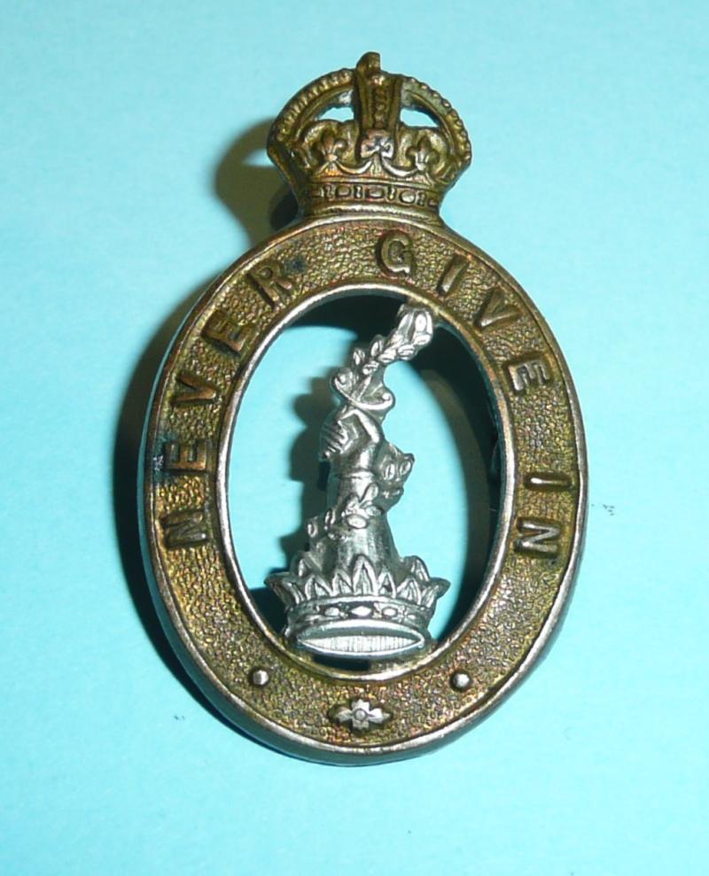 British India - The Lawrence Royal Military School Bi-Metal Cap Badge