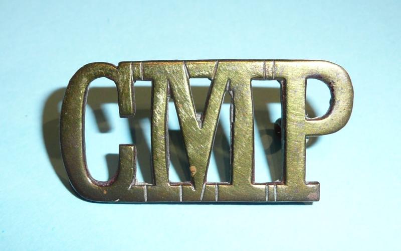 CMP Corps of Military Police Brass Shoulder Title