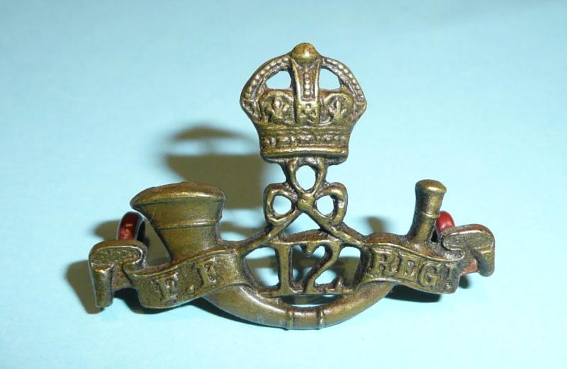 WW2 Indian Army - 12th Frontier Force Officer's Small Bronze Field Service / Side Cap  Badge