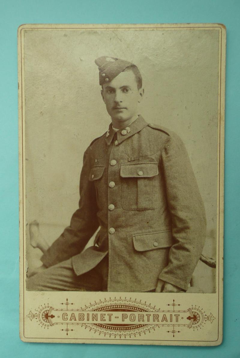 Edwardian Northumberland Fusilier 2nd / 3rd Volunteer Battalion Sepia Cabinet Photograph