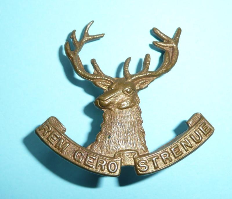 WW1 New Zealand  - 10th (Nelson) Mounted Rifles Brass Cap Badge