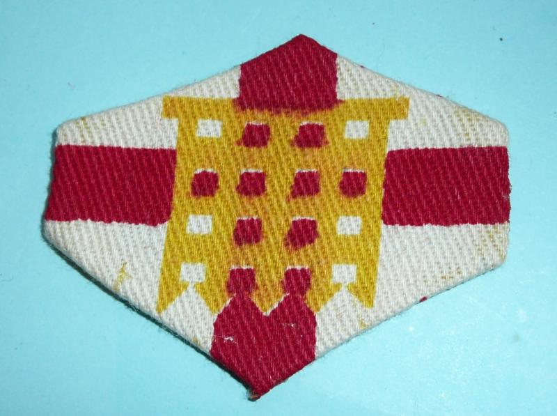 Cold War  - Home Counties Training Brigade Printed Cloth Formation Sign Patch Flash Designation Badge