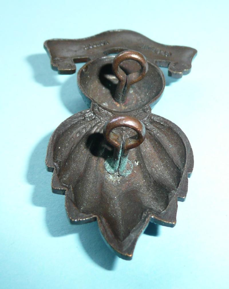 Middle East - Artillery of the Jordanian Arab Legion Officer's OSD Bronze Cast Collar Badge - Arabic Script - Gaunt London Maker