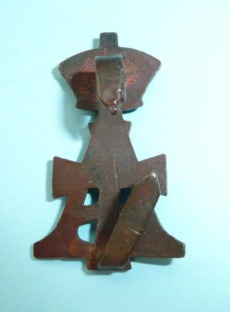 19th Royal Hussars (Queen Alexandra's Own) Officer's OSD Bronze Cap Badge - Blades