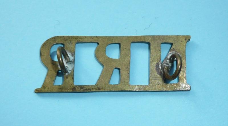 WW1 South Africa - NNR (Northern Rhodesia Rifles) Brass Shoulder Title