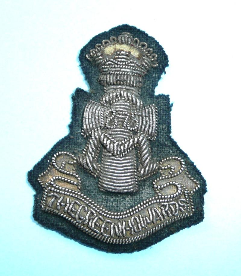 The Green Howards (Alexandra Princess of Wales's Own ( Yorkshire Regiment))  Volunteer Battalion Officer's Silver Bullion Forage Cap Badge