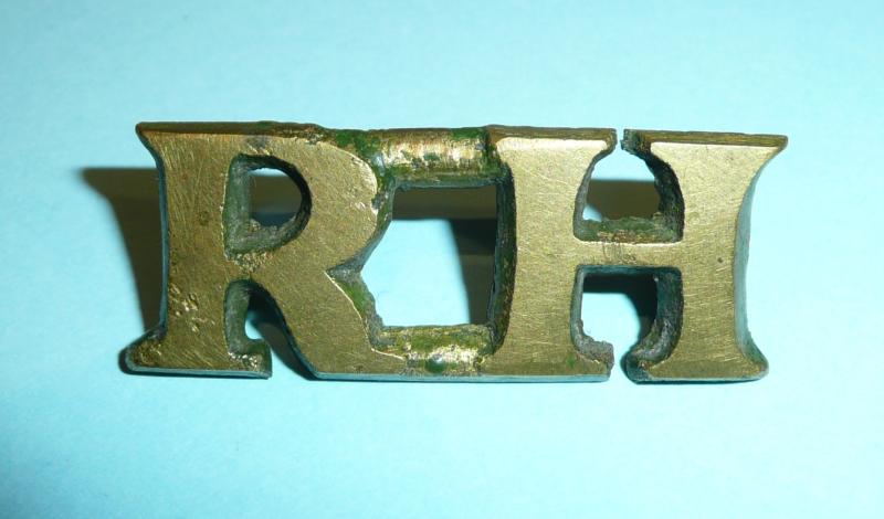 South African Royston's Horse RH Large Souch Hat Brass Letters - Of Australian interest