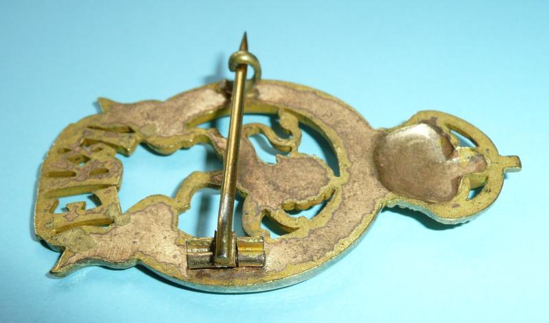 East Africa Protectorate - EDVII Colonial Administrator Officer's Fire Gilt Pagri Badge