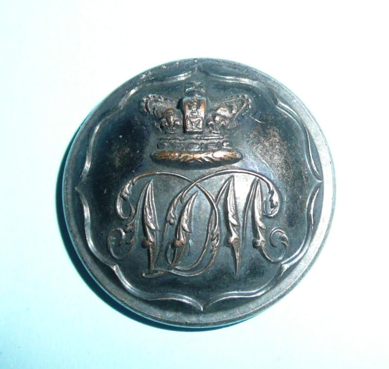 2nd North Durham Militia Officer's Large Pattern Silver Plated Tunic Button