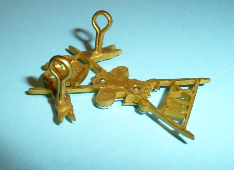 12th Prince of Wales' Royal Lancers Officer's No 1 Dress Cap Badge, QEII Crown