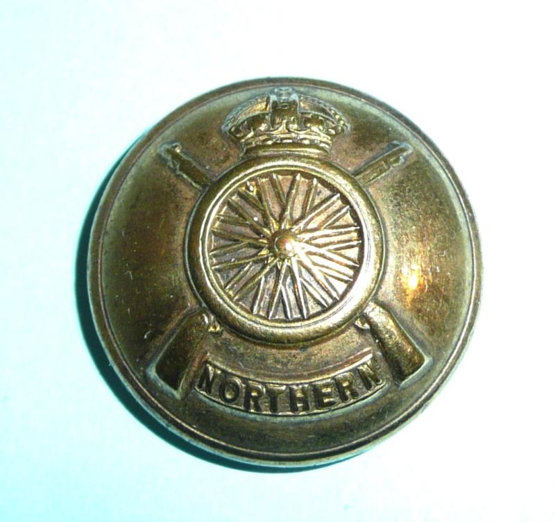 Northern Cyclist Battalion (NCB) Officer's Large Pattern Gilt Brass Button