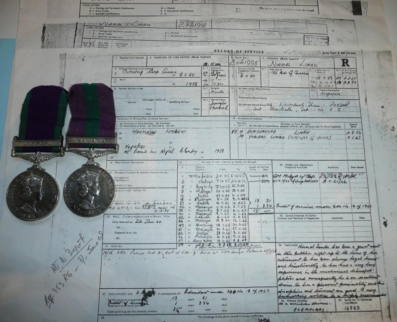 GSM/CSM Pair of Medals to Rifleman Nirmal Limbu, 10th Princess Mary's Own Gurkha Rifles