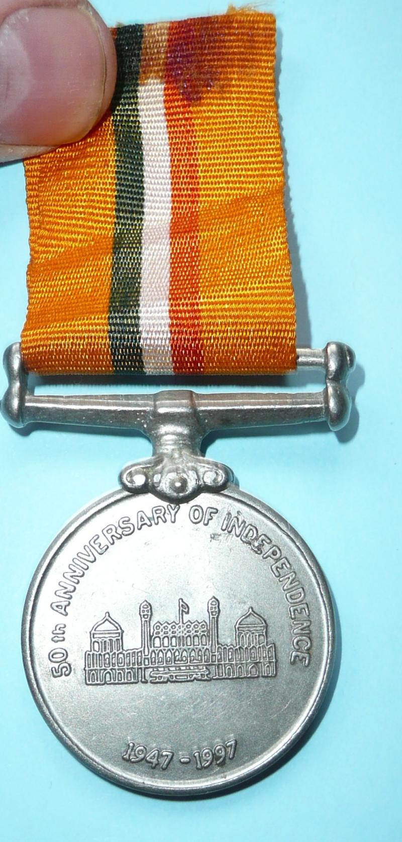 Republic of India - 50th Independence Anniversary Medal 1947 - 1997
