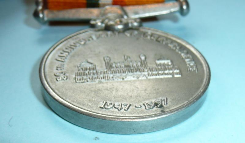 Republic of India - 50th Independence Anniversary Medal 1947 - 1997