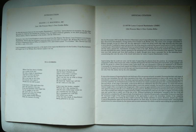 My Life Story - Lieutenant Rambahadur Limbu VC