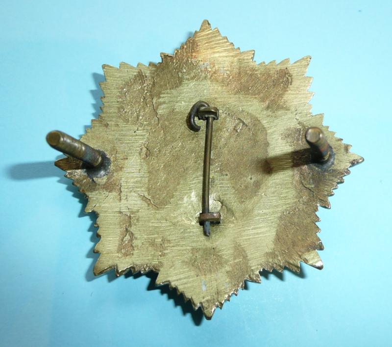 British India - Calcutta Fire Brigade Helmet Badge and Button