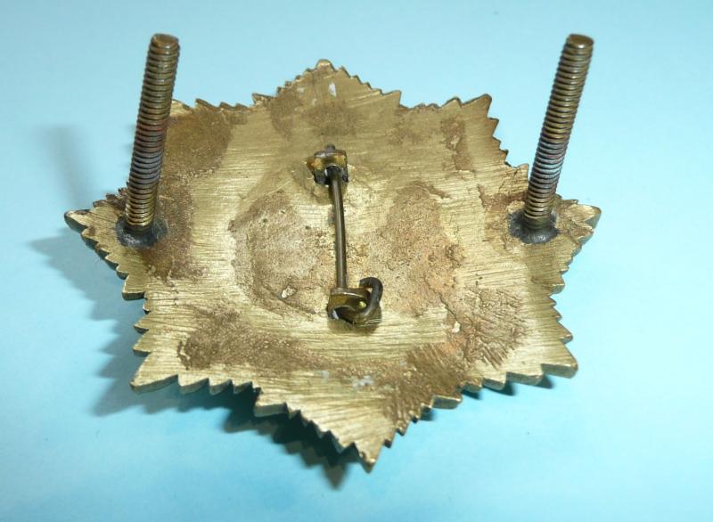 British India - Calcutta Fire Brigade Helmet Badge and Button