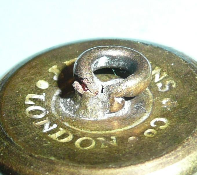 68th Light Infantry (1st Durham Light Infantry) Officer's Fire Gilt Tunic Button