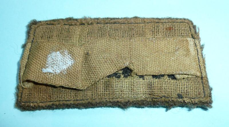 WW2 RWAFF (Royal West African Frontier Force Woven Black on Khaki Slip-On Cloth Shoulder Title