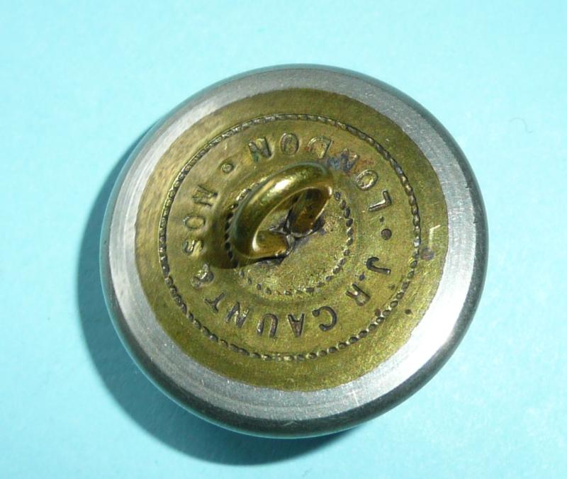 1st Volunteer Battalion The Leicestershire Regiment White Metal Large Pattern Button - South Africa Scroll