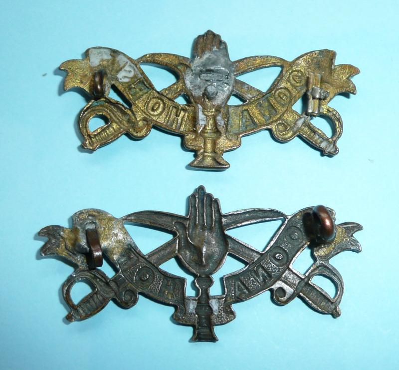 British Indian Army - 4th (Prince Albert Victor's Own) Bombay Cavalry (Poona Horse) Pair of Other Ranks Shoulder Titles, 1890 - 1922