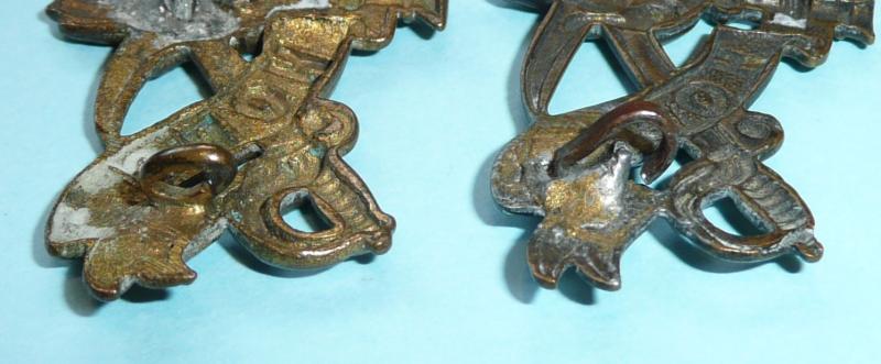 British Indian Army - 4th (Prince Albert Victor's Own) Bombay Cavalry (Poona Horse) Pair of Other Ranks Shoulder Titles, 1890 - 1922