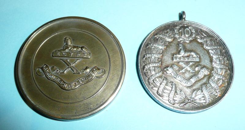 WW1 Lincolnshire Regiment Pair of Sporting Medals - Attributed