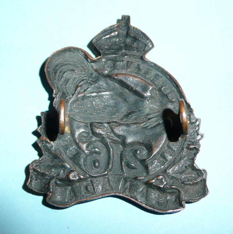 WW1 Canada  - 216th (Toronto Bantams) Overseas Battalion CEF Canadian Expeditionary Force Cap Badge