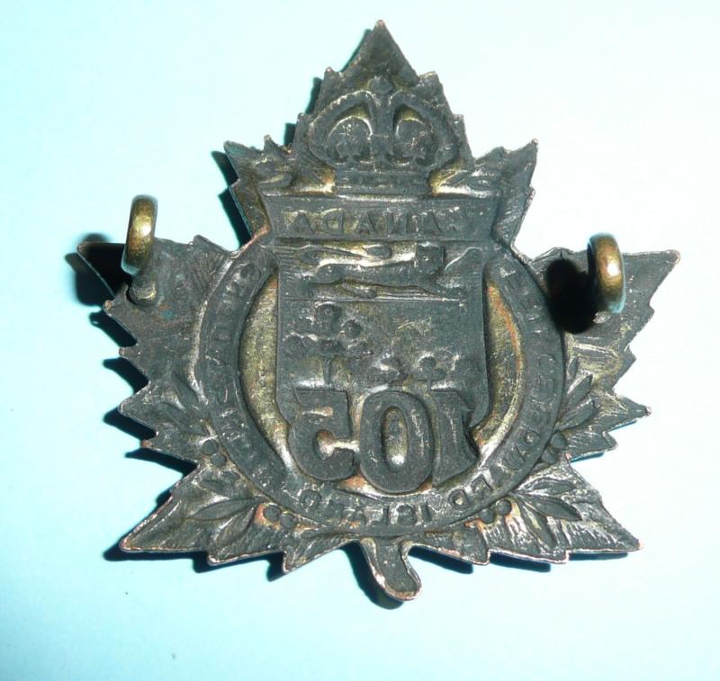 WW1 Canada - 105th (Prince Edward Island Highlanders) Overseas Battalion CEF Canadian Expeditionary Force Cap Badge