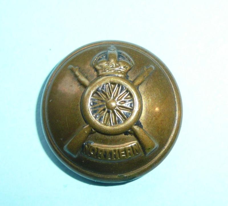 WW1 Northern Cyclist Battalion (NCB) Officer's Medium Pattern Gilt Brass Button