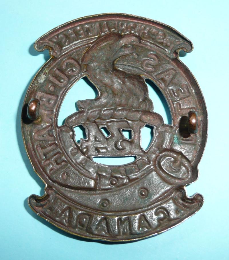 WW1 Canada  - 134th CEF 48th (Toronto) Highlanders Canadian Expeditionary Force Overseas Glengarry Cap Badge