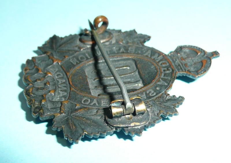 WW1 Canada - 119th CEF (Algoma) Battalion, Canadian Expeditionary Force Overseas Cap Badge