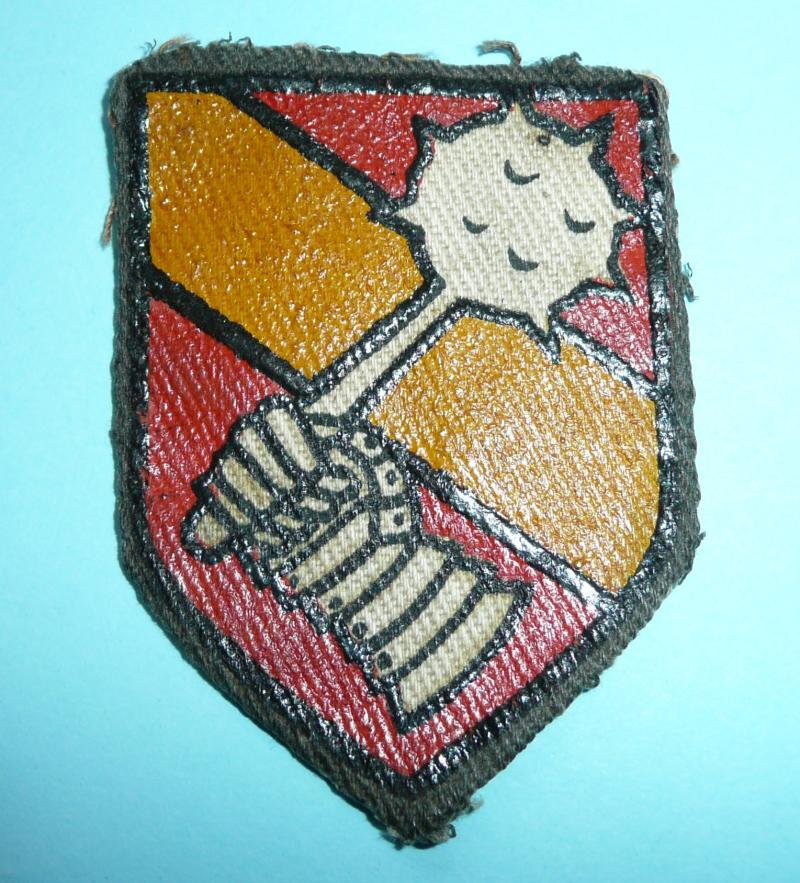 WW2 34th Armoured Brigade Painted Formation Sign Flash Designation Patch Arm Shoulder Badge