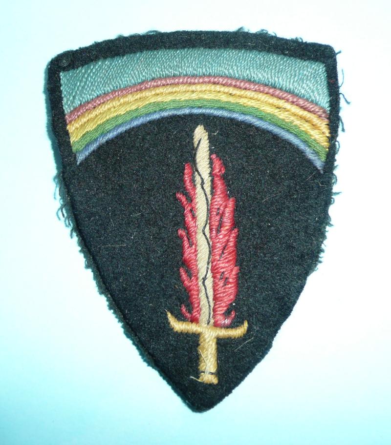 WW2 SHAEF Embroidered Cloth Formation Sign Flash Designation Shoulder Patch