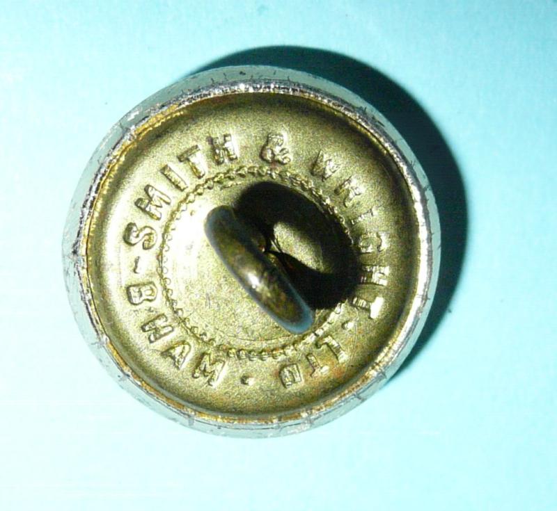 Kings Own Scottish Borderers KOSB Anodised Aluminum AA Medium Pattern Button, King's Crown