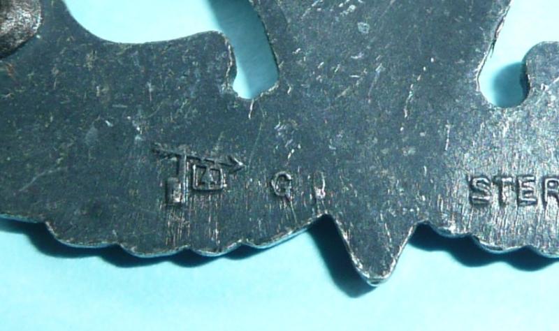 USA American United States Army Airborne Senior Parachutist Paratrooper Sterling Silver Breast Wings Badge