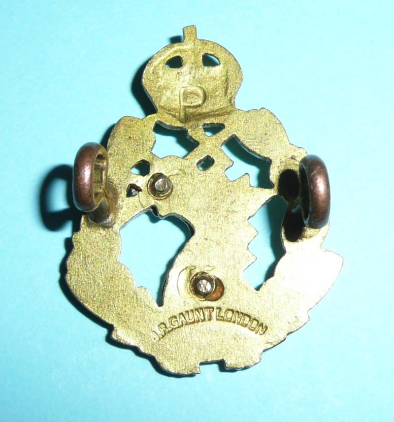 Royal Army Dental Corps RADC Officer's No 1 Dress Collar Badge - Kings Crown, Gaunt