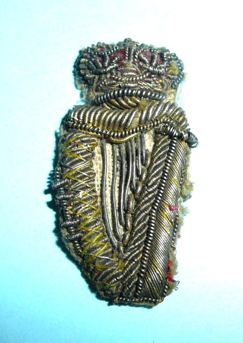 Irish Harp Bullion Collar Badge - QVC Victorian Crown