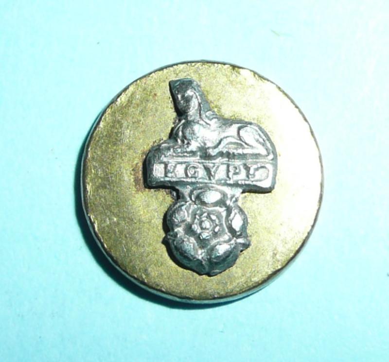 East Lancashire Regiment Officer's  Mounted Flat Mess Dress Button