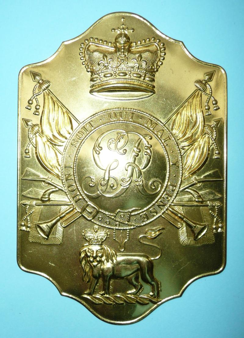 COPY - British Napoleonic War General Service Pattern Stove Pipe Shako Plate