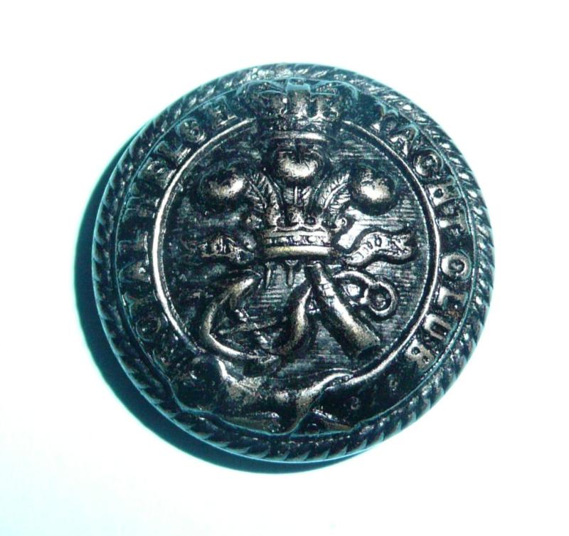 Wales  - QVC Victorian Royal Welsh Yacht Club Blackened Large Pattern Button