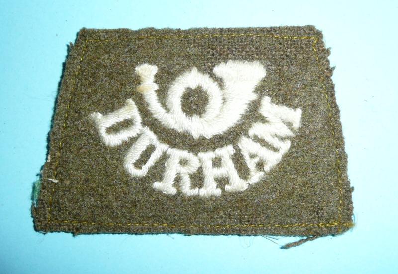 WW1 Durham Light Infantry (DLI) Slip-on Woven Shoulder Title
