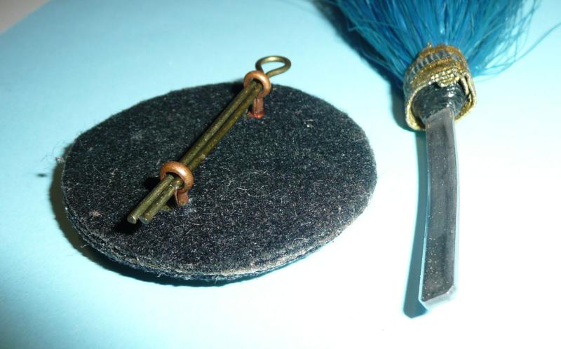 QE2 Royal Air Force RAF Musicians Full Dress Embroidered Busby Cap Badge and Plume