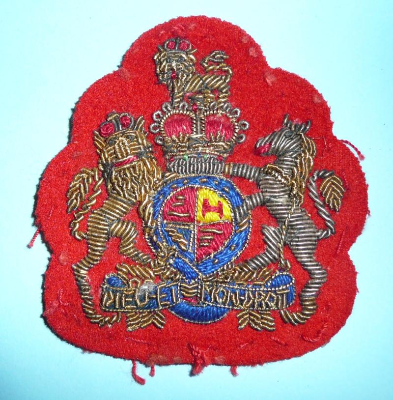 British Army RSM Warrant Officer Class 1 Bullion Arm Badge