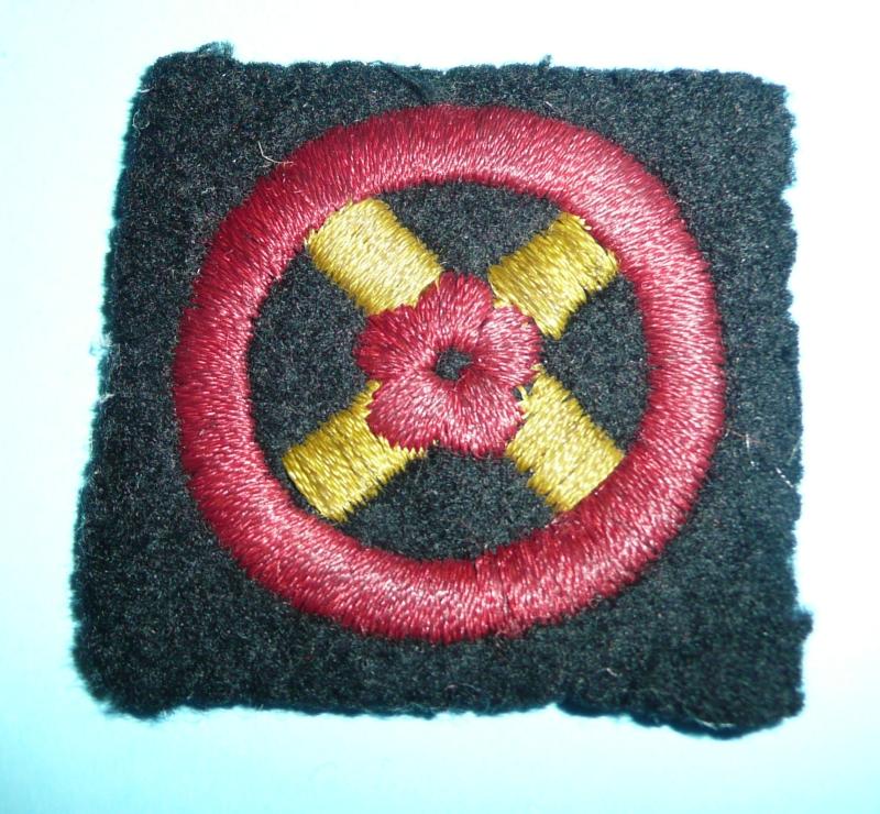 WW2 Western Command Embroidered Felt Cloth Formation Shoulder Sign Flash Patch Designation Badge