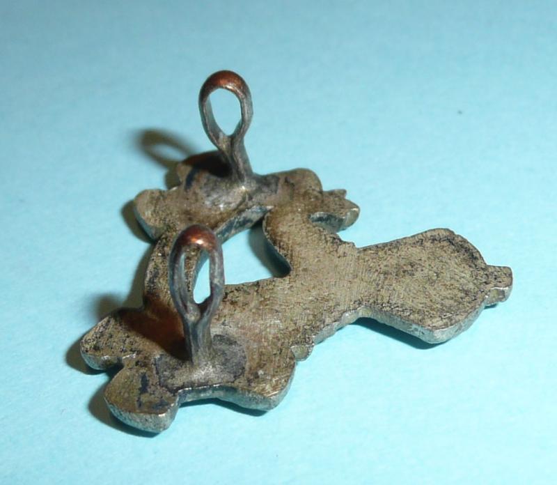 Indian Auxiliary Force (AFI) East Coast (Volunteer) Battalion Officers Frosted Silver Cap Badge