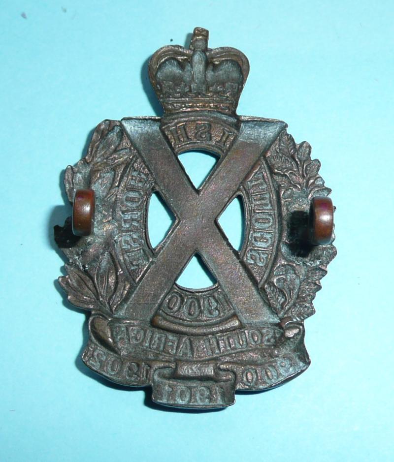 Scottish Horse (Yeomanry) Other Ranks Brass Cap Badge